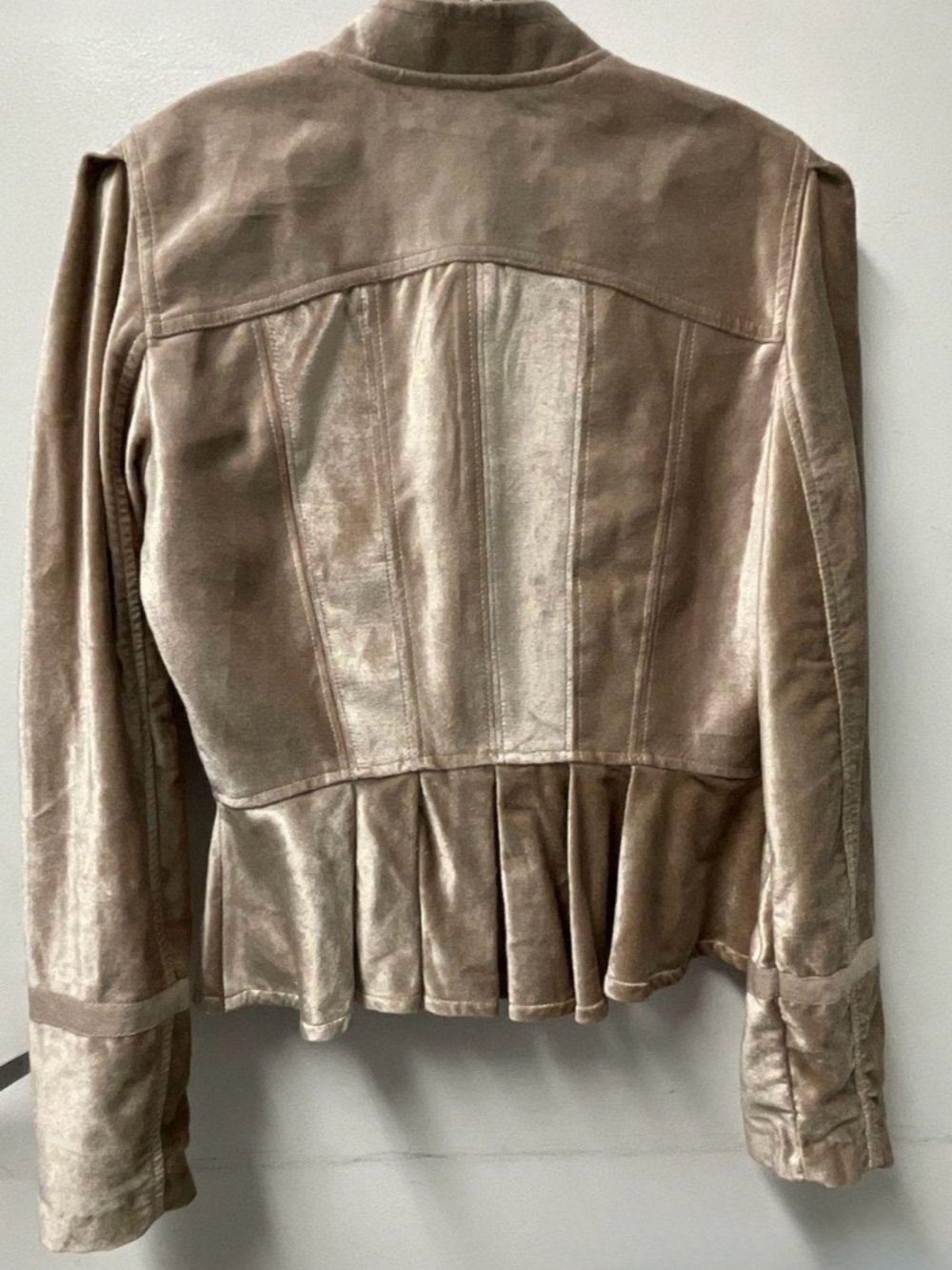 Free People Ballet Racer Jacket in Champagne Size XS - Picture 3 of 9